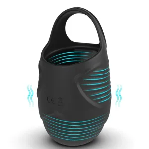 10 Modes Men Scrotum Massager Male Chastity Cage Testicle Bondage Vibrator