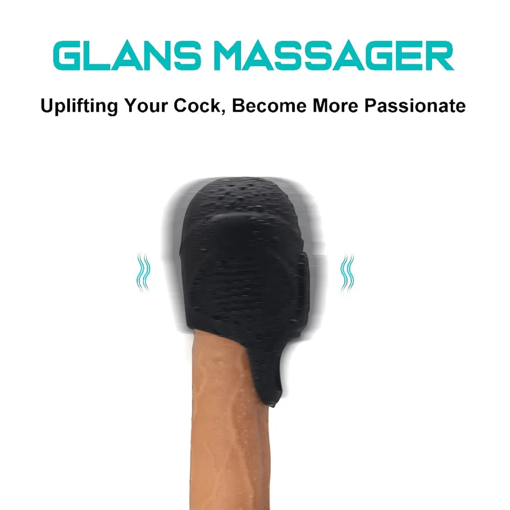 10 Modes Men Scrotum Massager Male Chastity Cage Testicle Bondage Vibrator