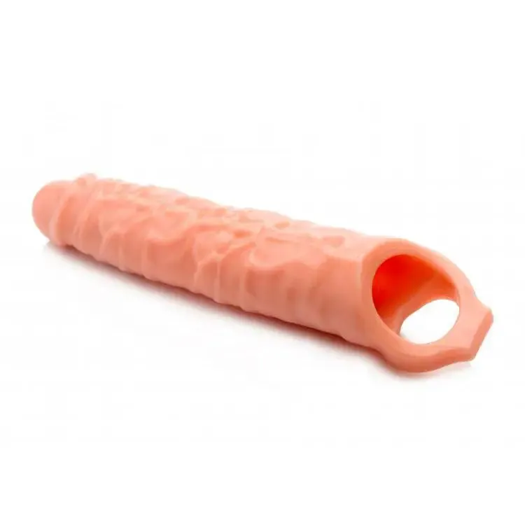 10.75-inch Size Matters Flesh Pink Penis Sleeve with Vein Details
