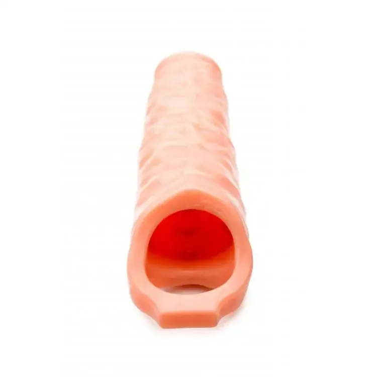 10.75-inch Size Matters Flesh Pink Penis Sleeve with Vein Details