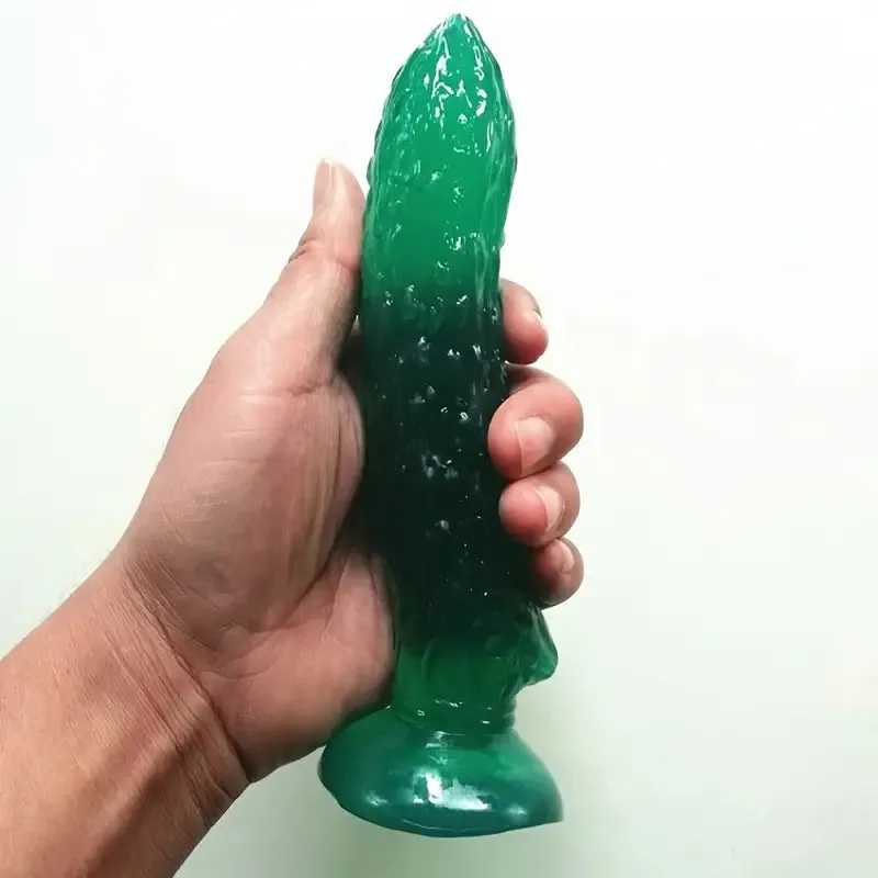 6.3in 6.7in 7in Corn Banana Cucumber PVC Discreet Dildo For Anal Sex