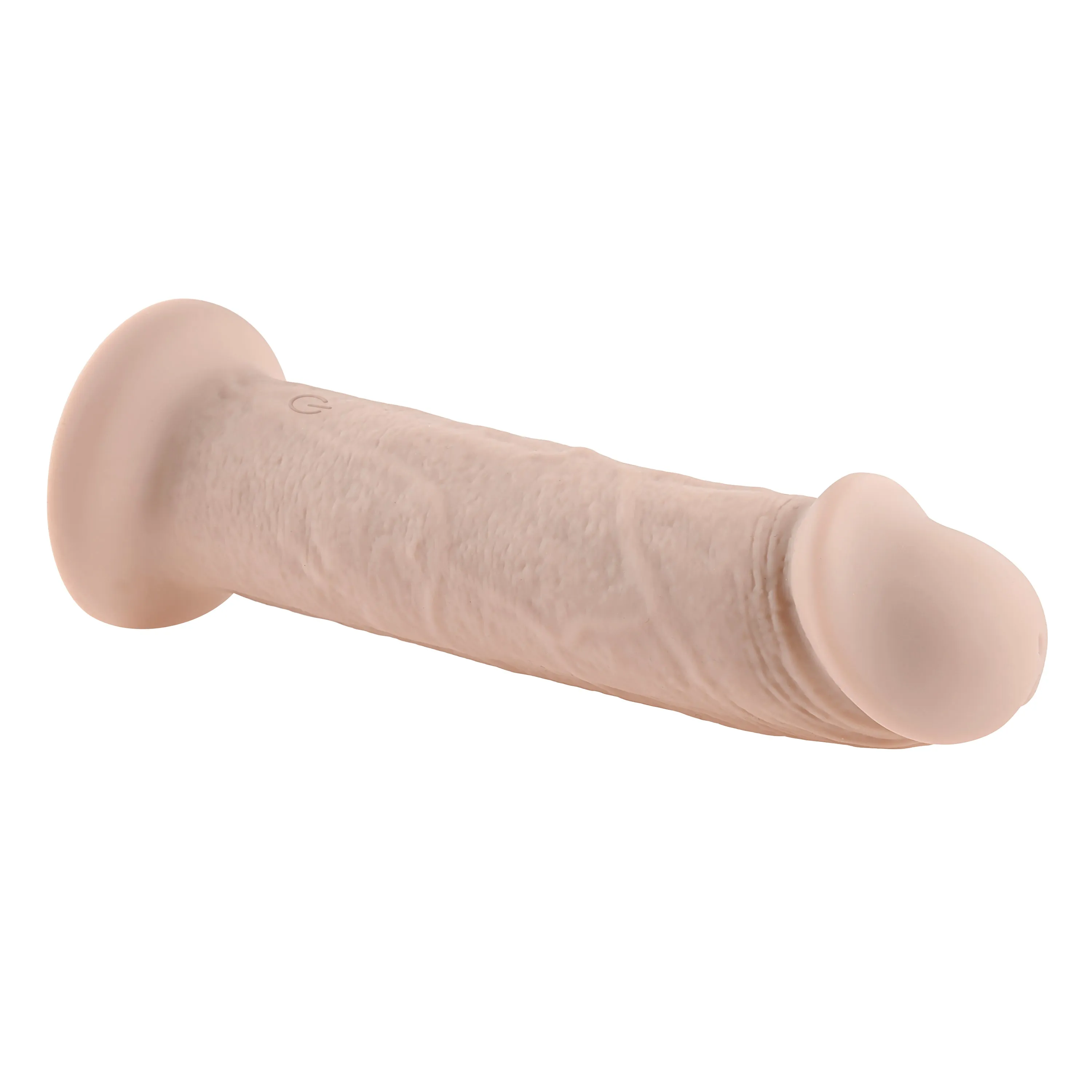 7 Girthy Vibrating Dong - Light - Girthy Realistic Vibrating Dildo