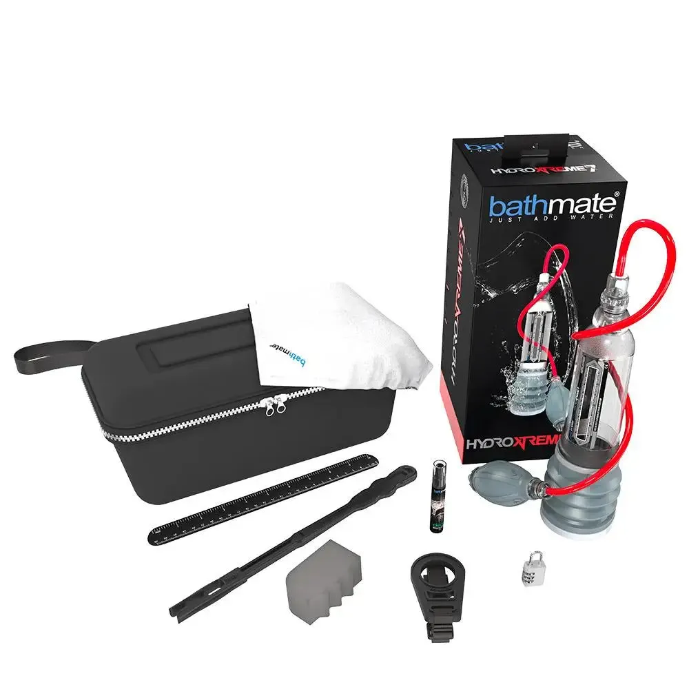 9.75-inch Bathmate Hydroxtreme 7 Crystal Clear Penis Extender Pump