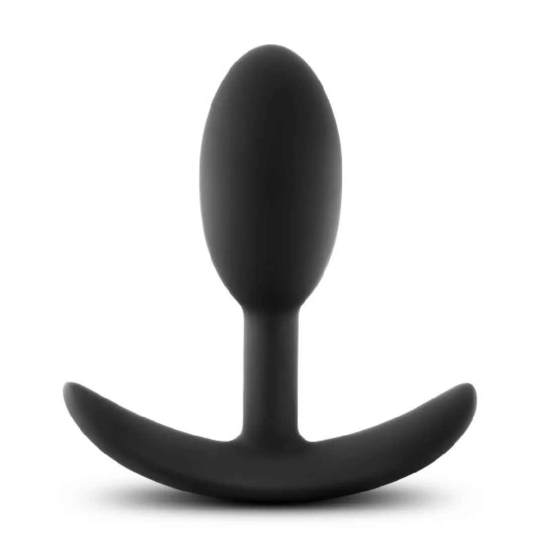 Anal Adventures Slim Vibra Weighted Plug - Small