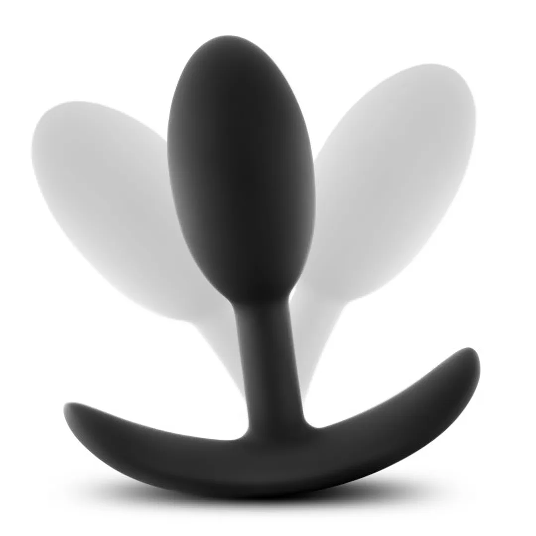 Anal Adventures Slim Vibra Weighted Plug - Small