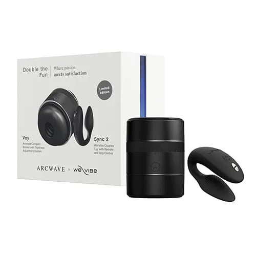 Arcwave - Double the Fun Collection Box Voy x We Vibe Sync 2 Couple Set (Black)