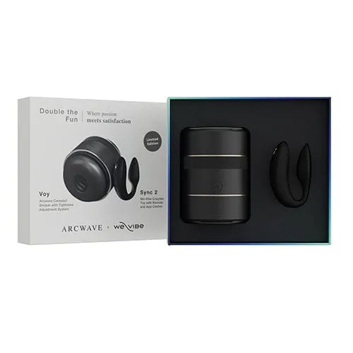 Arcwave - Double the Fun Collection Box Voy x We Vibe Sync 2 Couple Set (Black)