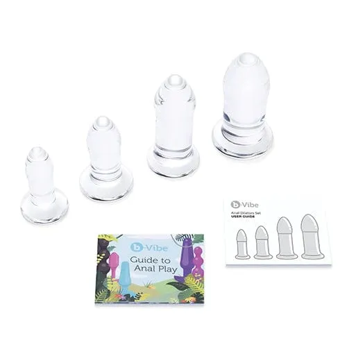 B-Vibe - Glass Anal Dilator Set 4 Pieces (Clear)