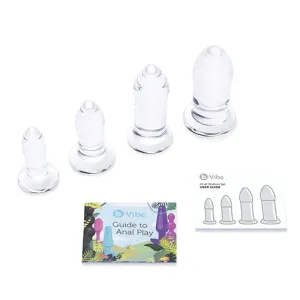 B-Vibe - Glass Anal Dilator Set 4 Pieces (Clear)