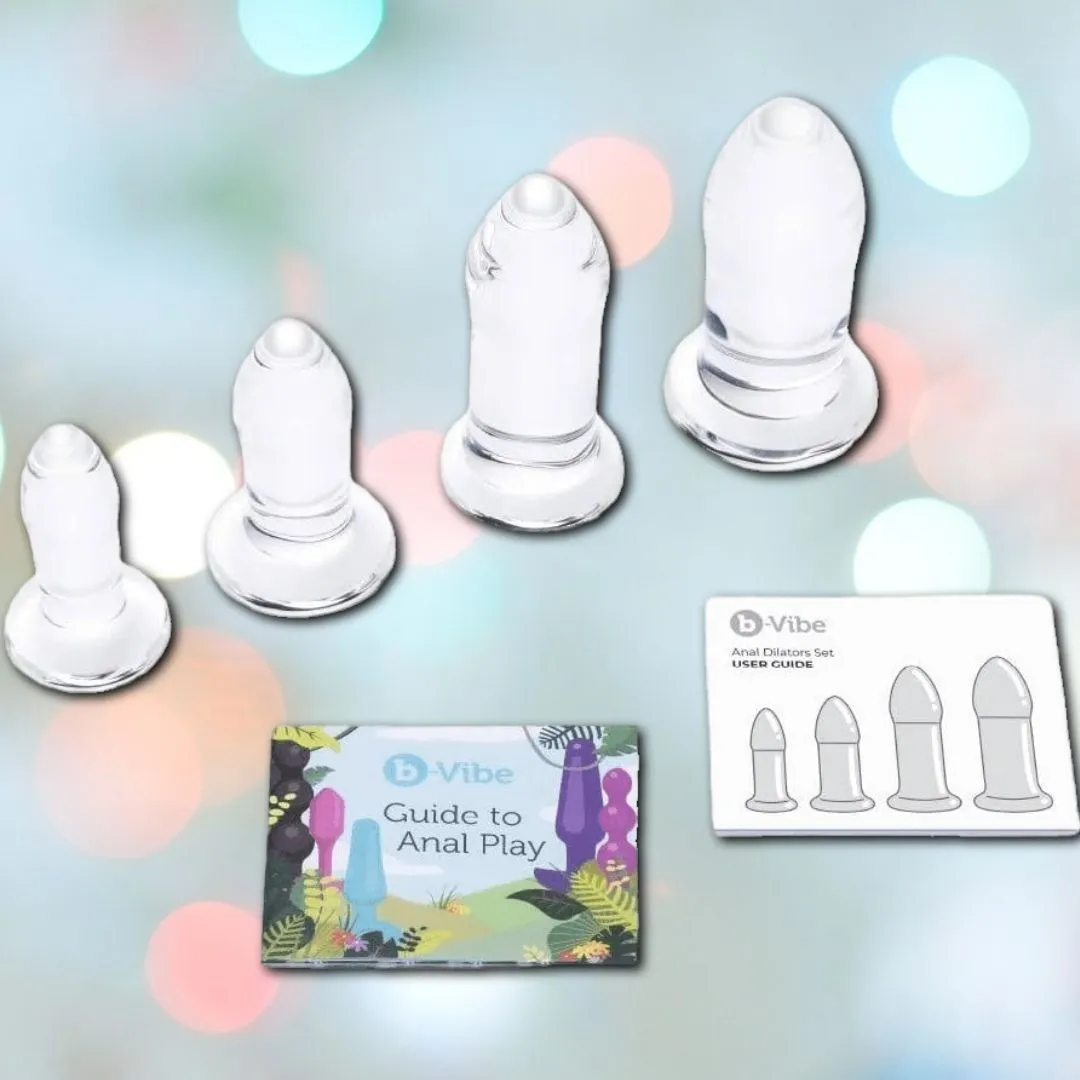 B-Vibe Glass Anal Dilators Set of 4