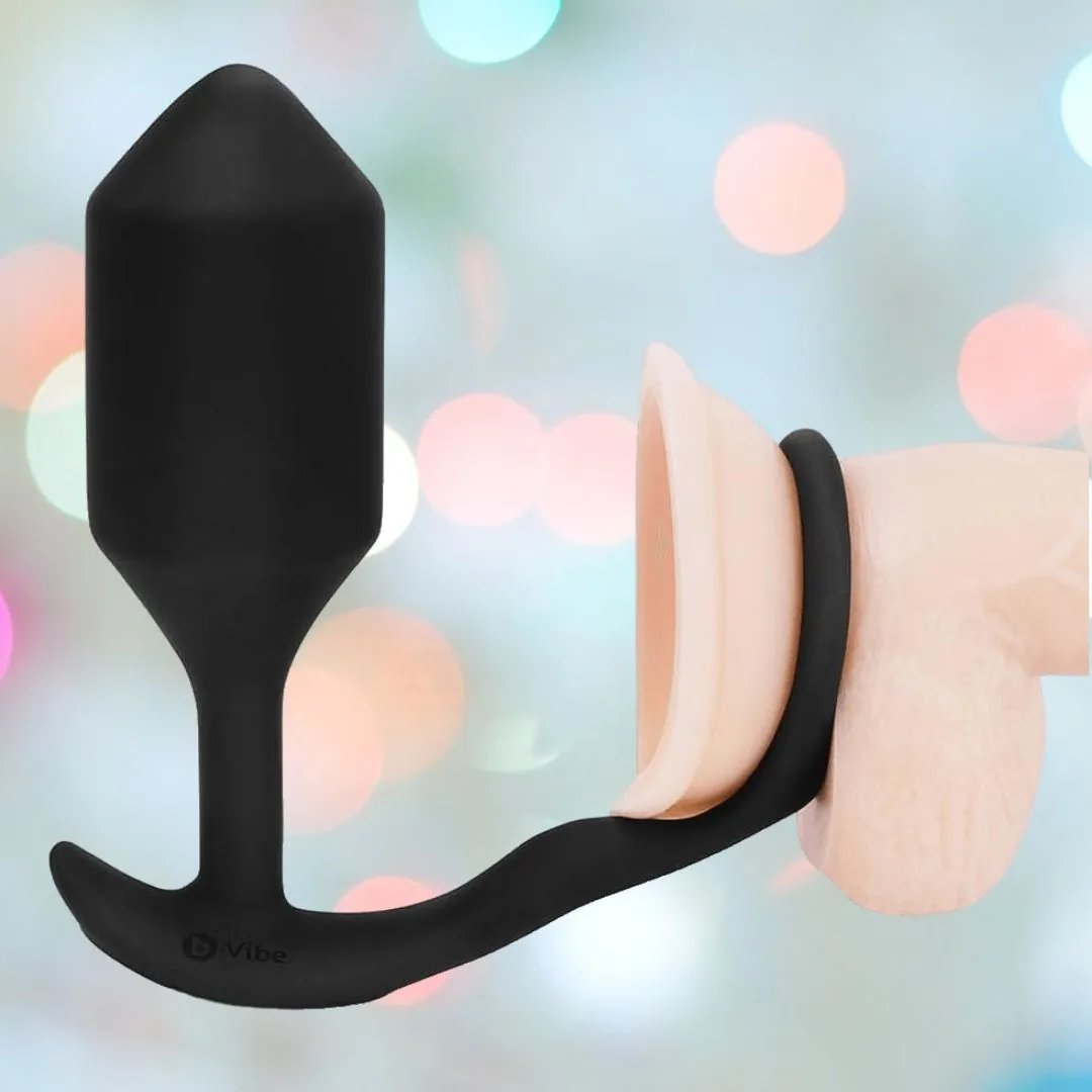 B-Vibe Vibrating Cock Ring - Snug & Tug (M)
