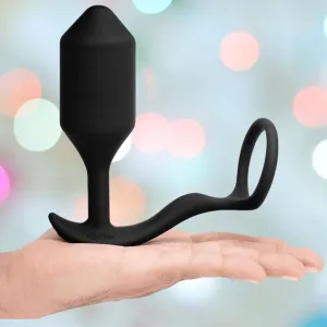 B-Vibe Vibrating Cock Ring - Snug & Tug (M)