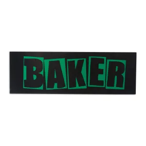 Baker Carozzi Brand Logo Sticker - Black/Green