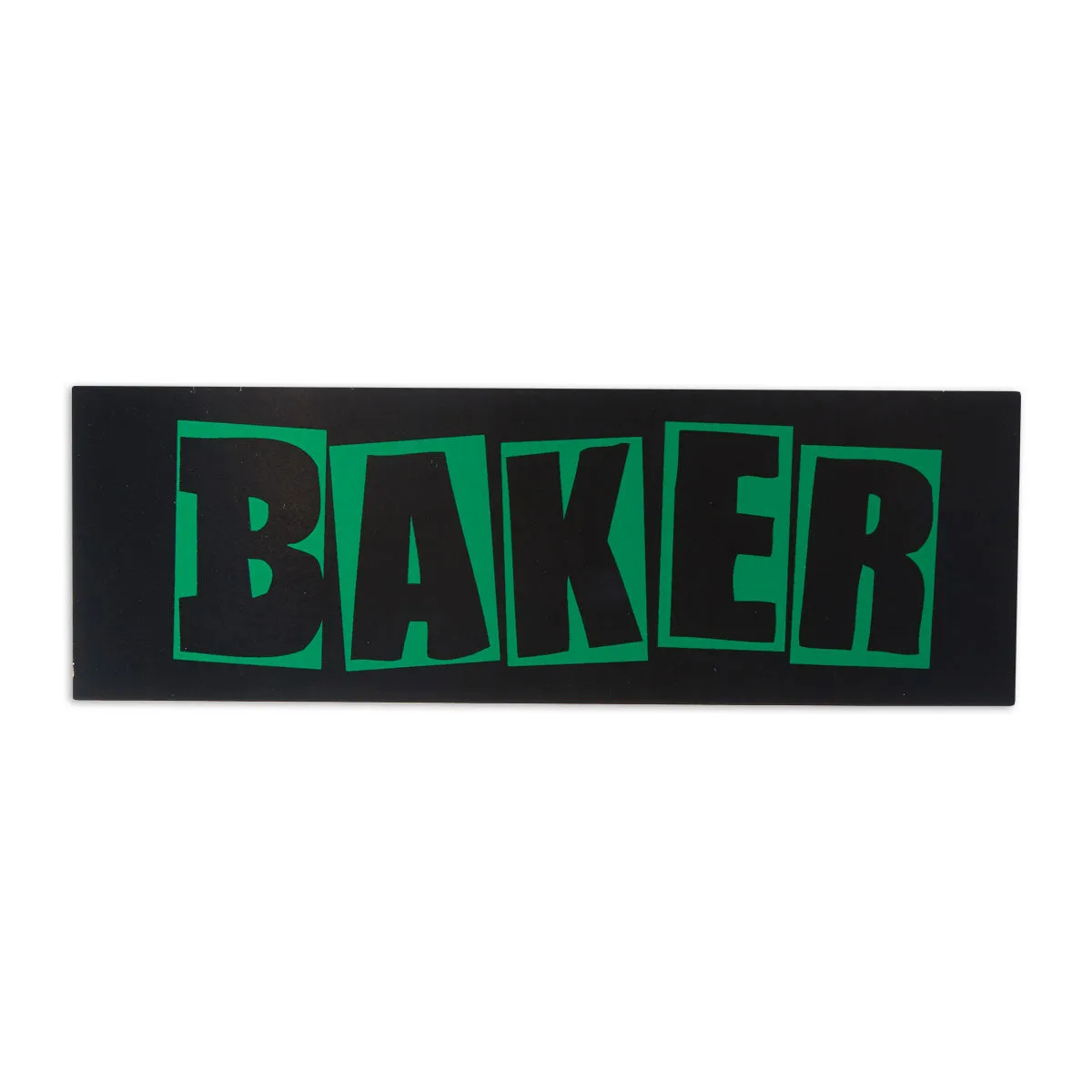 Baker Carozzi Brand Logo Sticker - Black/Green