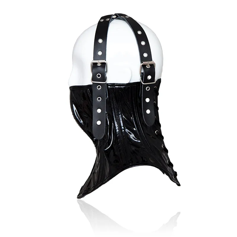 BDSM Mask Muzzle & Belt Set | PU leather | Fetish | Adjustable