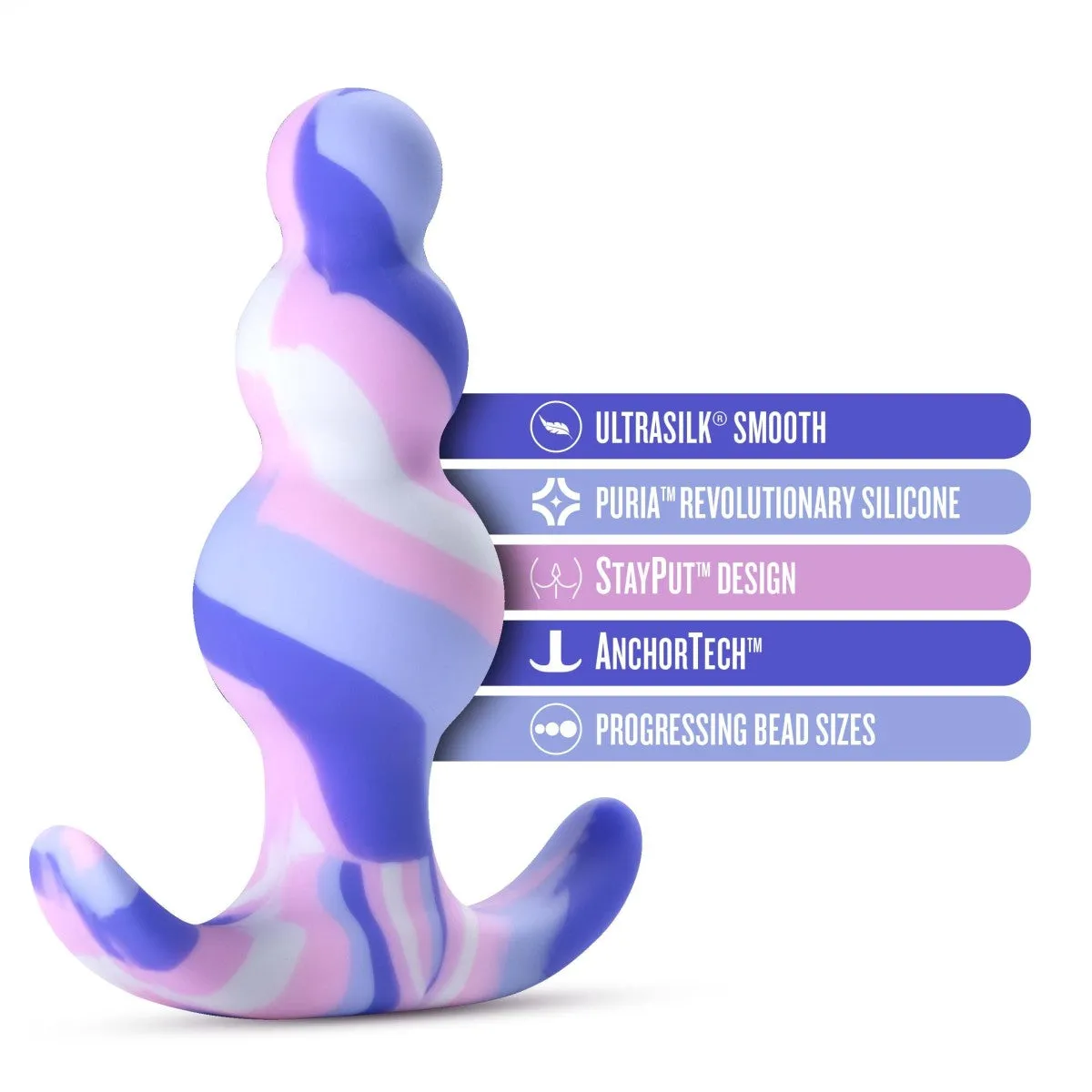 Blush Avant Artisan 3-Inch Tapered Butt Plug with Pleasure Curves
