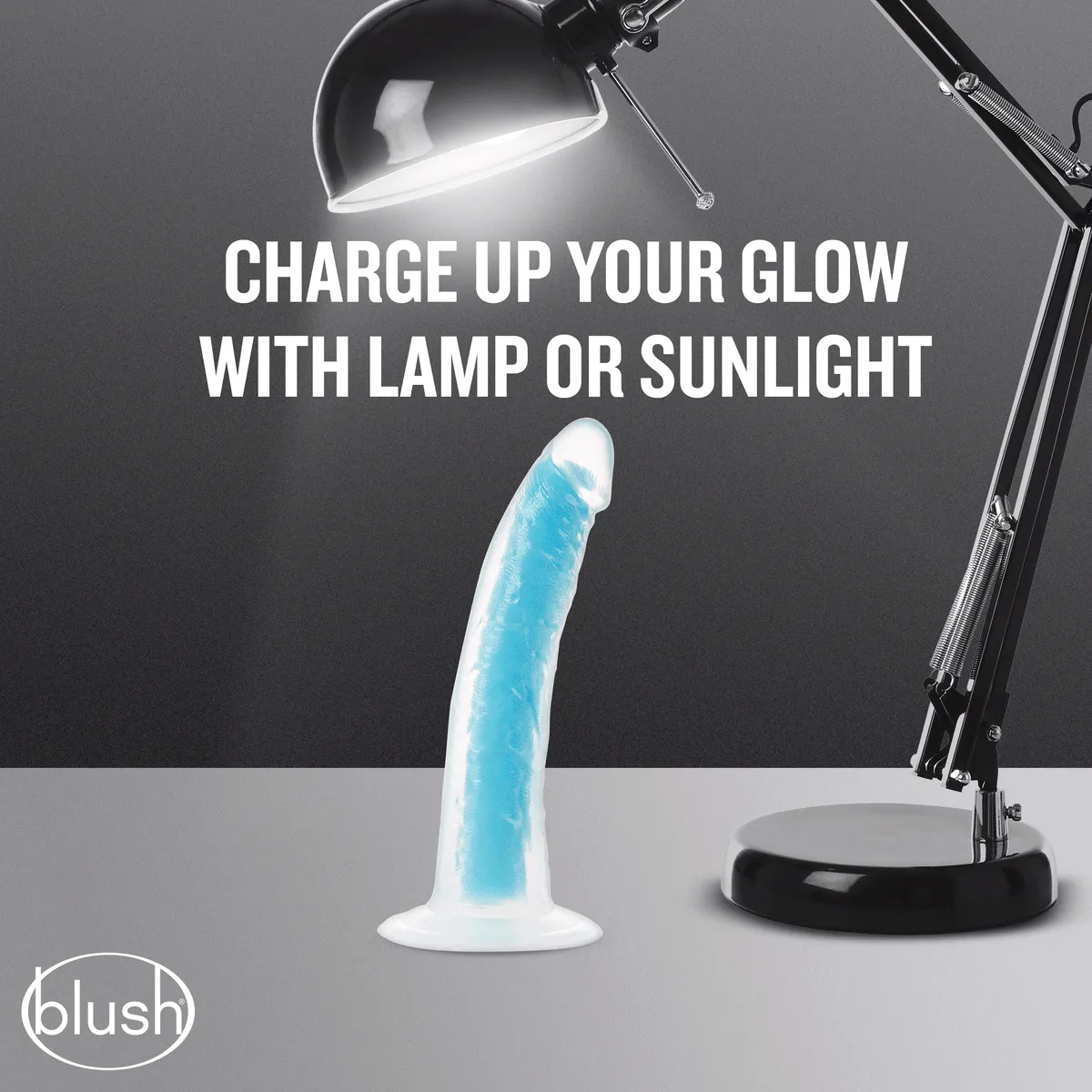 Blush Neo Elite Glow In The Dark 7.5-Inch Blue Dildo