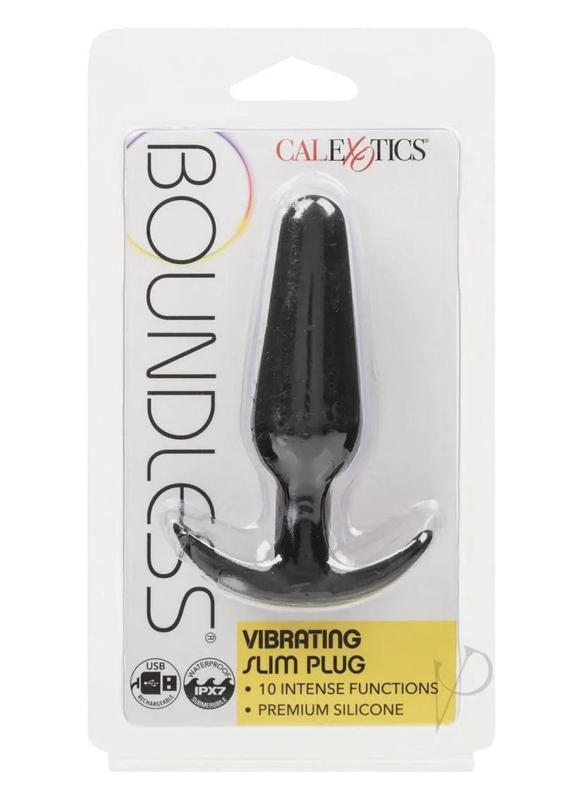 Boundless Vibrating Slim Plug Black