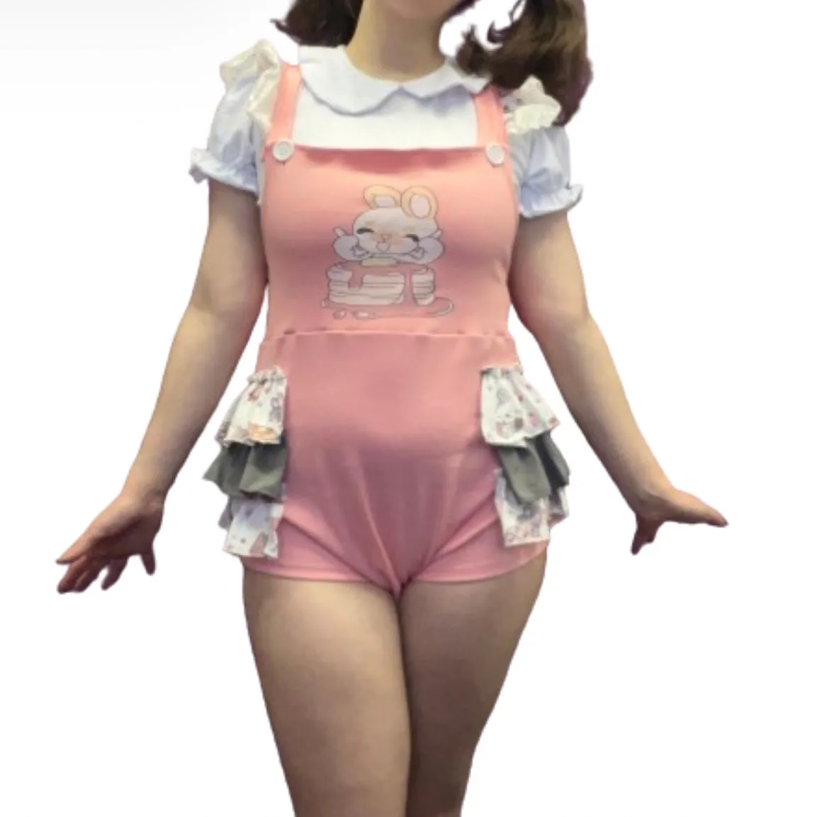 Breakfast Bunny Ruffle Romper