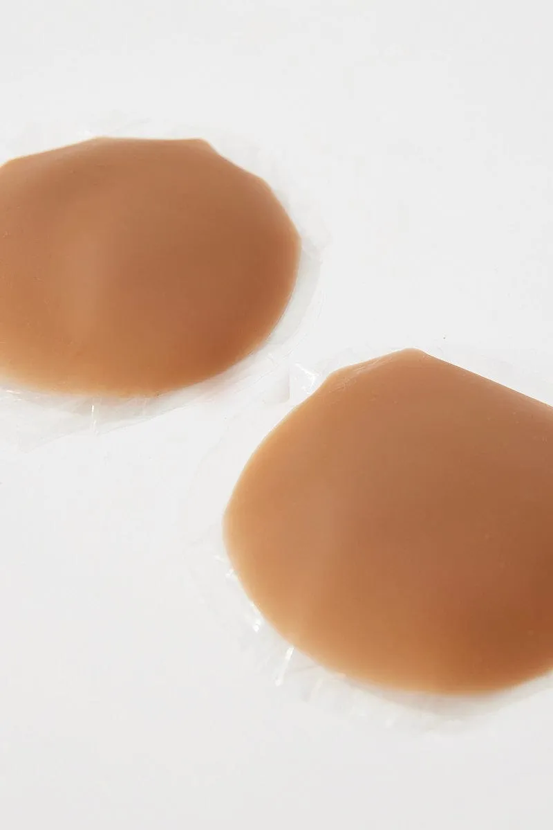 Brown Circular Silicone Nipple Cover