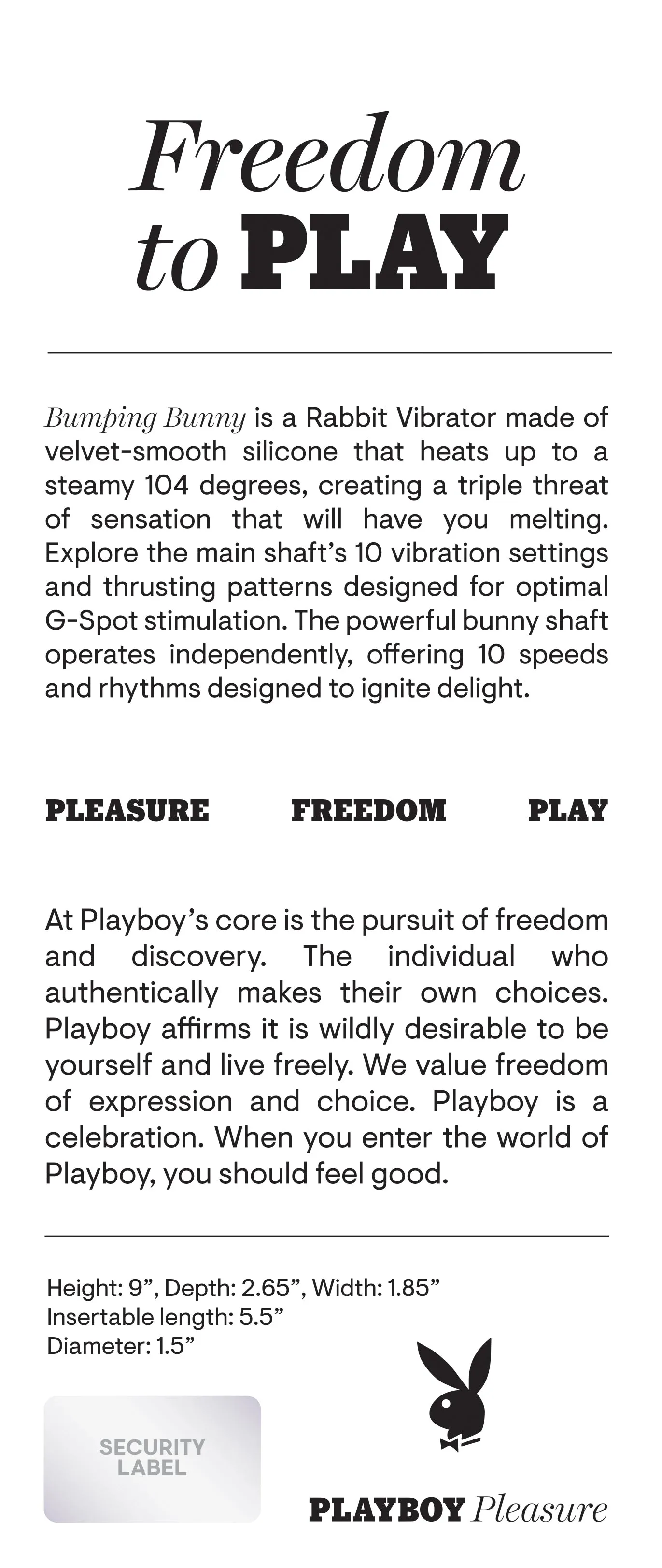 Bumping Bunny - Playboy Pleasure