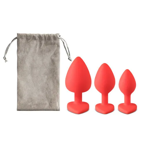 Butt Plugs set Red Heart