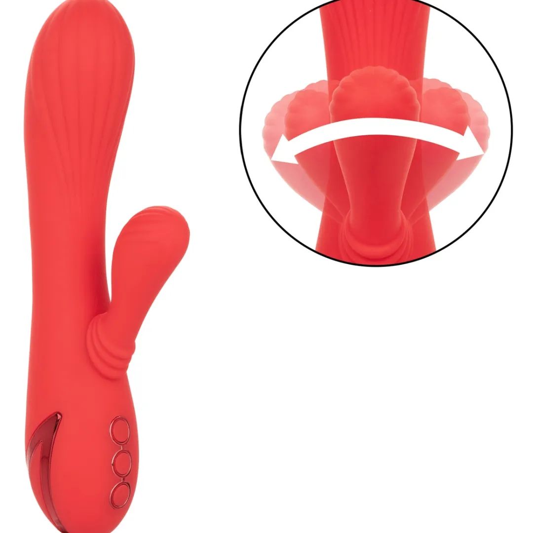 California Dreaming Palisades Passion Warming Rabbit Vibrator with Swinging Arm