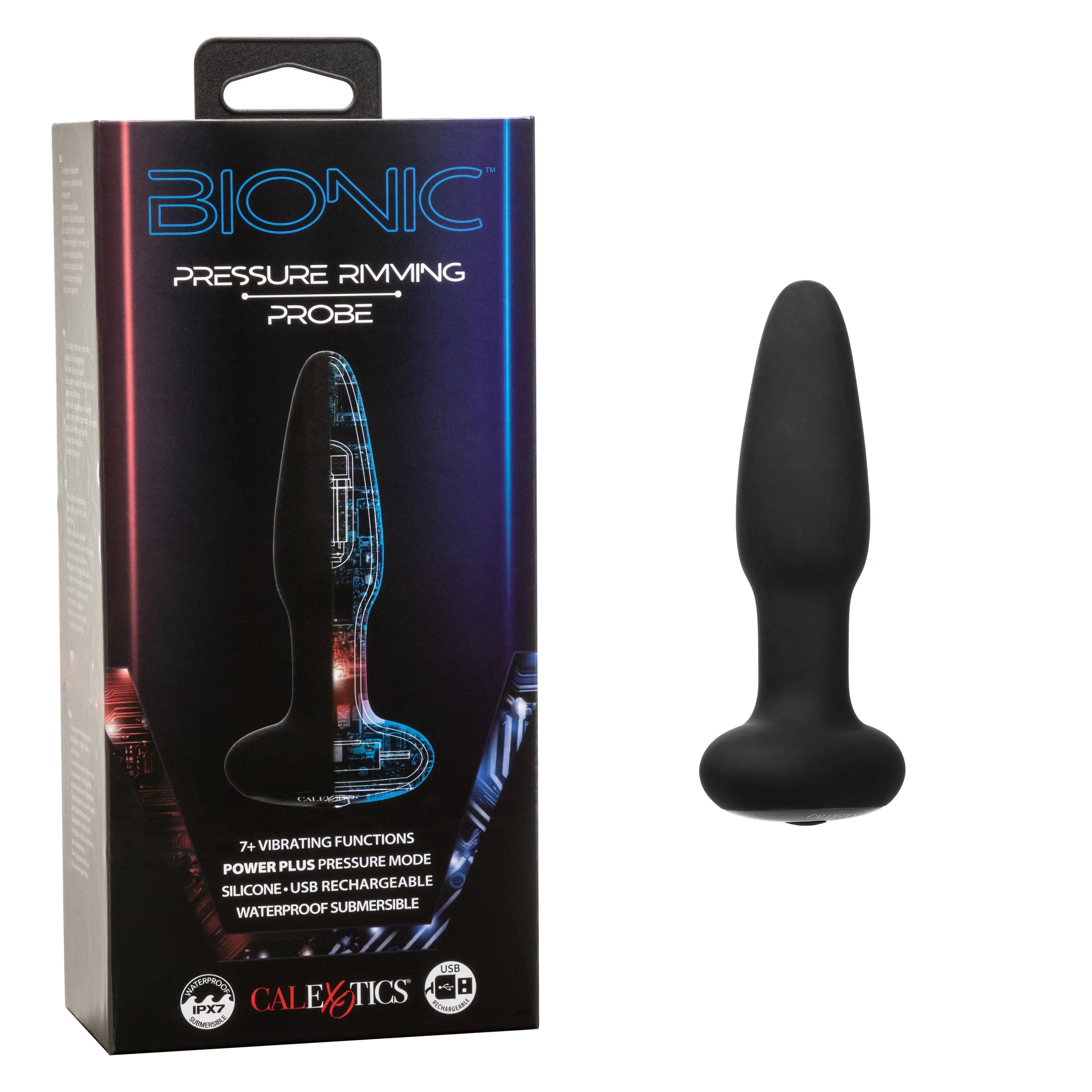 California Exotics - Bionic Pressure Rimming Probe Massager (Black)