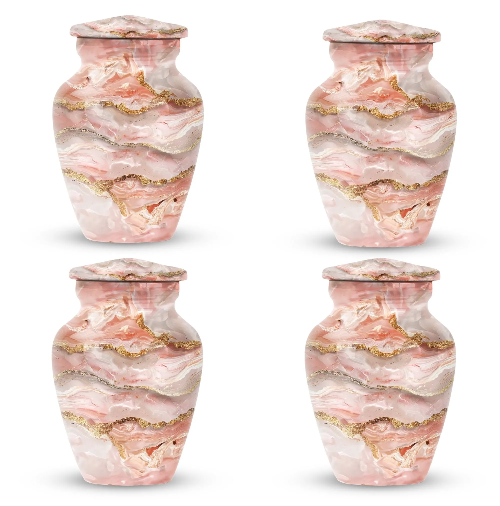 Colourful Swirl Medium-sized Memorial Urn for Revered Departure