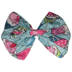 Cupcakes Fabric Hair Bow ^