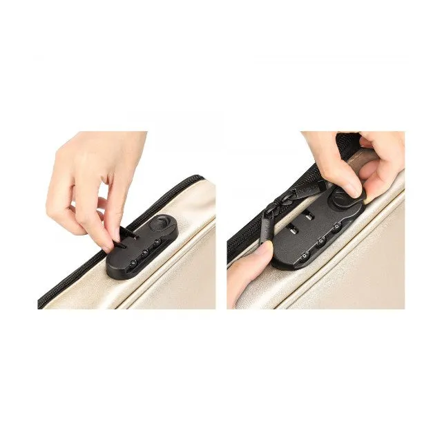 Cutie pentru jucării sexuale DORCEL Discreet Box. cu lacăt cu cifru. design discret și aspect premium. culoare auriu