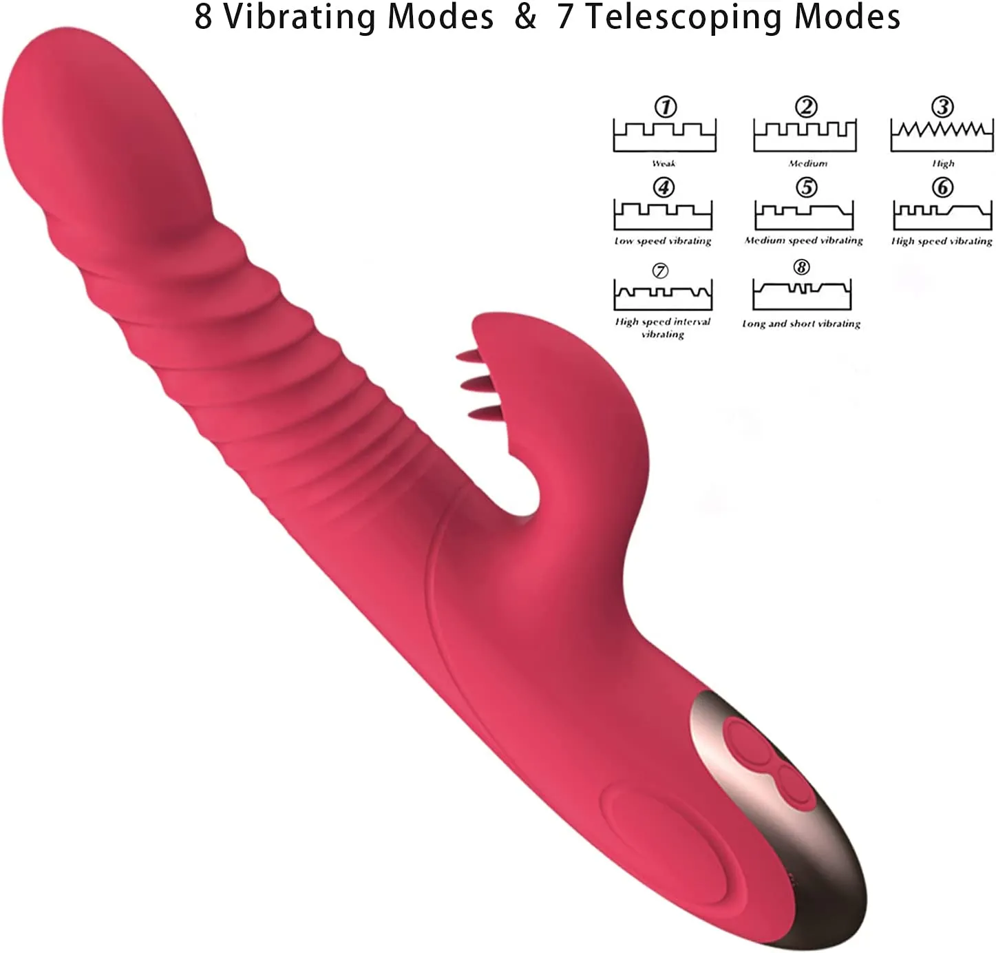 Dildo Heating G Spot Dual Vibrator