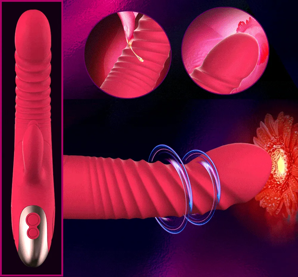 Dildo Heating G Spot Dual Vibrator