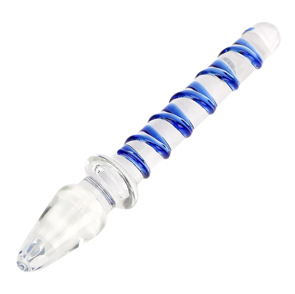 Double End Glass Dildo - Realistic Dildo Prostate Massager Anal Toys for Men Women