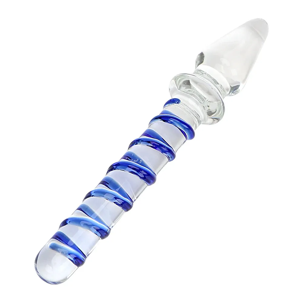 Double End Glass Dildo - Realistic Dildo Prostate Massager Anal Toys for Men Women