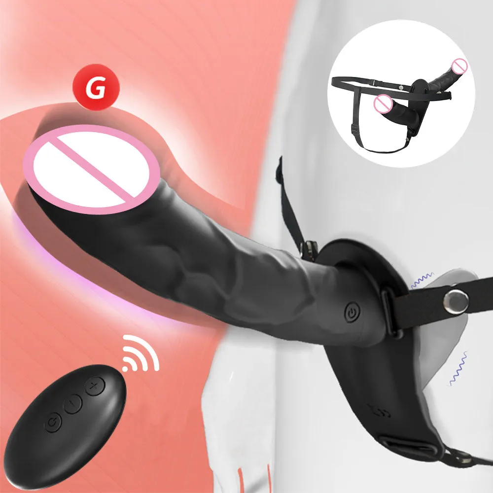 Double End Lesiban Strap On Dildos - Realistic Black Dildo Couple Sex Toy