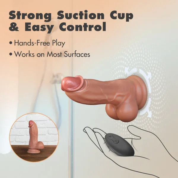 Dr Brody Long Thick Thrusting Vibrating Silicone Dildo