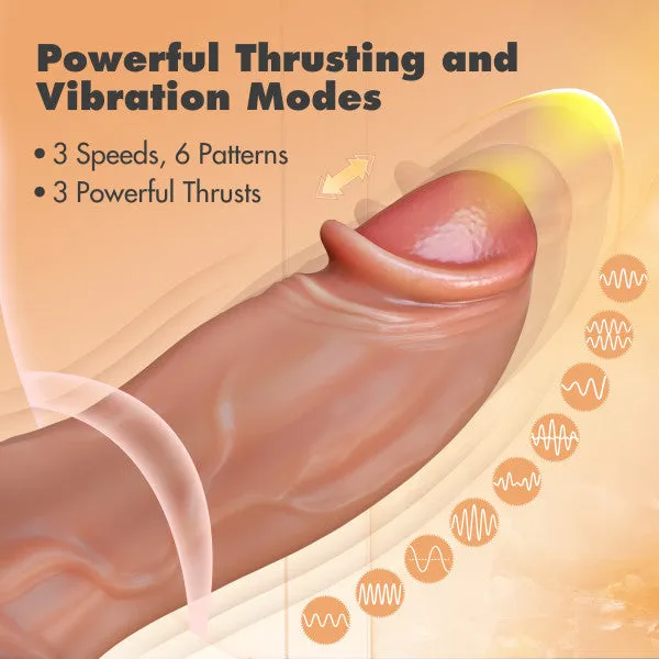 Dr Brody Long Thick Thrusting Vibrating Silicone Dildo
