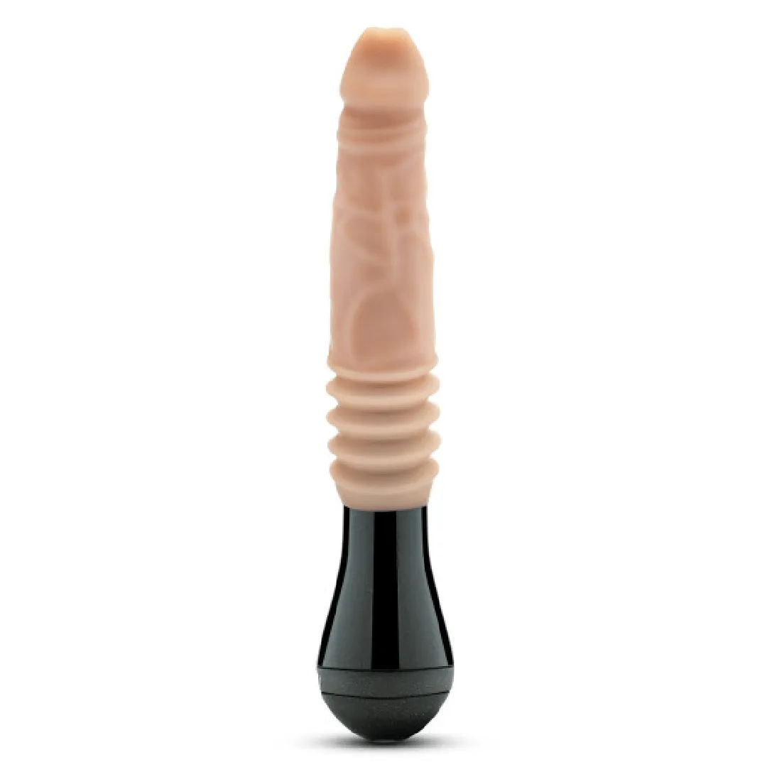 Dr. Knight Vibrating Thrusting Gyrating Realistic Silicone Dildo - Vanilla