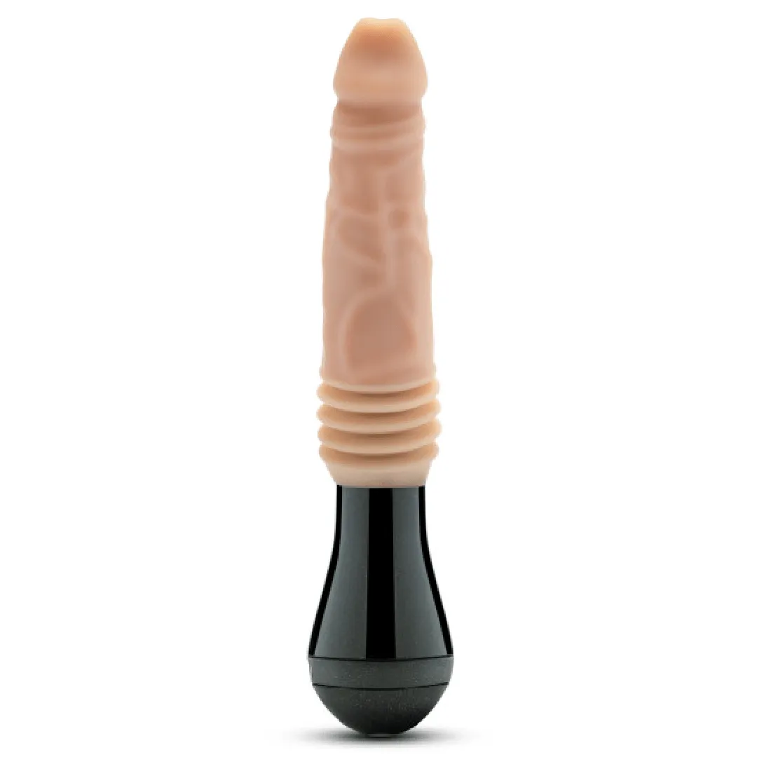 Dr. Knight Vibrating Thrusting Gyrating Realistic Silicone Dildo - Vanilla