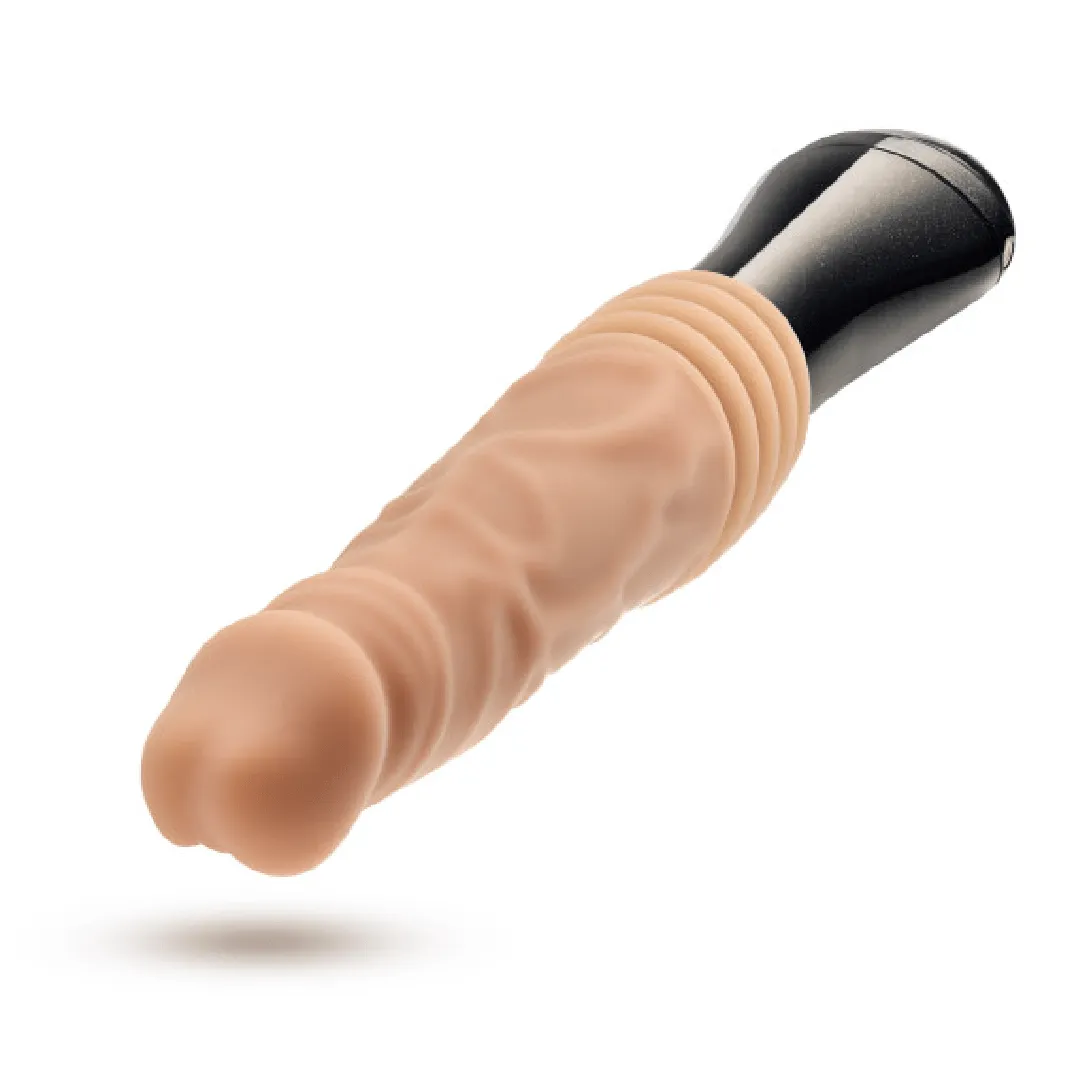 Dr. Knight Vibrating Thrusting Gyrating Realistic Silicone Dildo - Vanilla