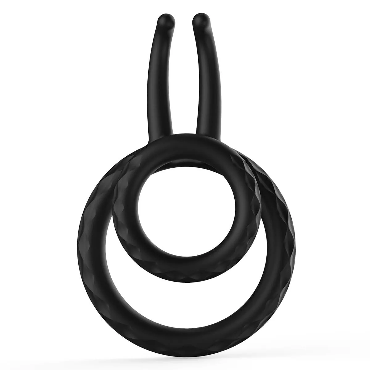 Dual Penis Silicone Multiple Combinations Testicle Ring