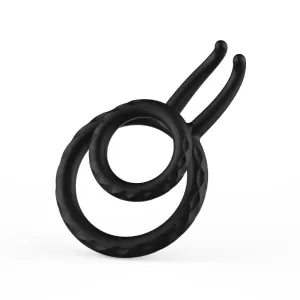 Dual Penis Silicone Multiple Combinations Testicle Ring