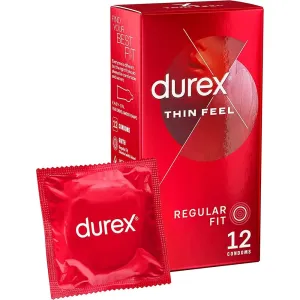 Durex Clear Thin Feel Regular Fit Condoms 12 Pack