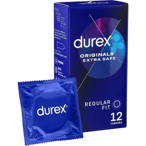 Durex Latex Extra Safe Regular Fit Male Condoms 12 Pack