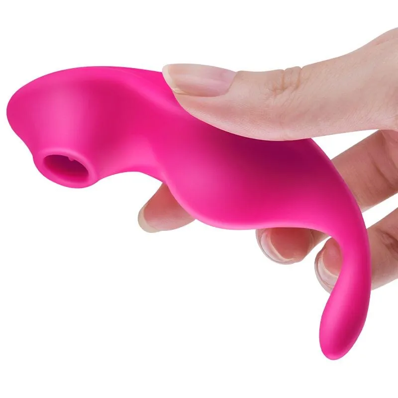 Erocome - Equuleus App-Controlled Vibrating Sucking Clit Massager (Cerise)