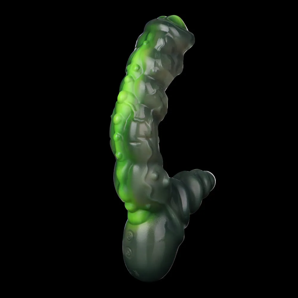Fantasy Dildo Vibrator Clit Stimulator - Vibrating Monsterdildo Butt Plug Sex Toys for Women