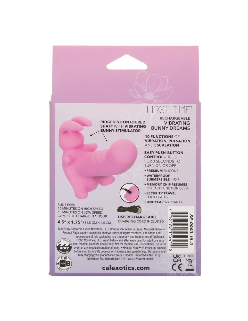 First Time Rechargeable Vibrating Bunny Dreams