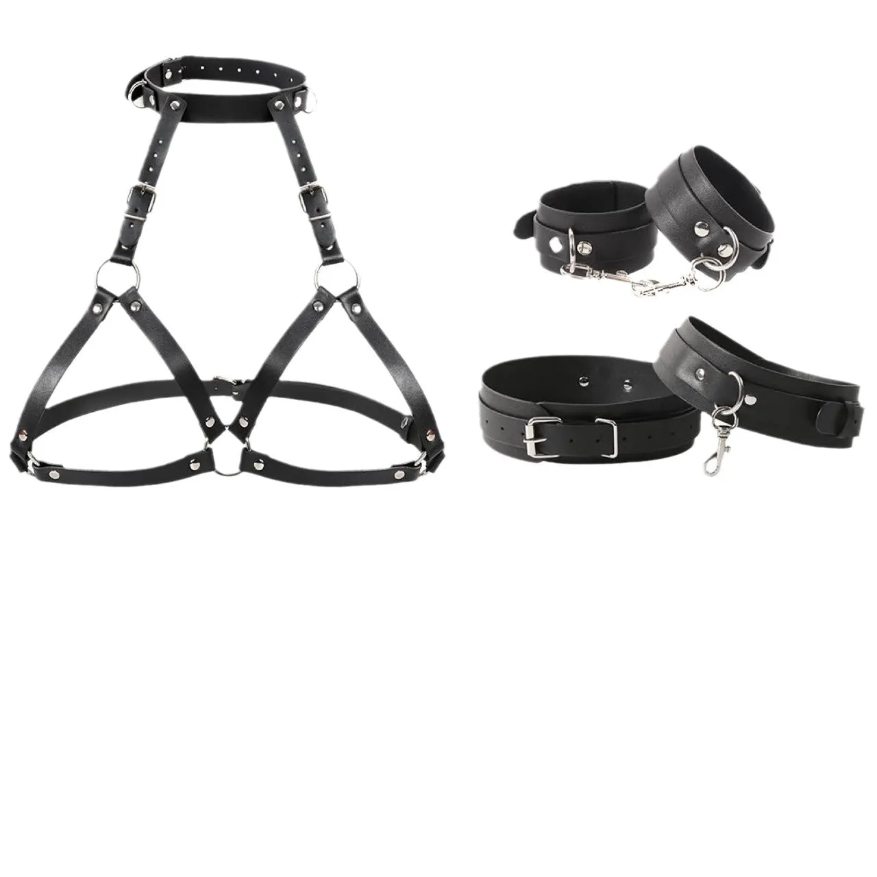 Full Body BDSM Bondage Restraint Harness – Adjustable Kit