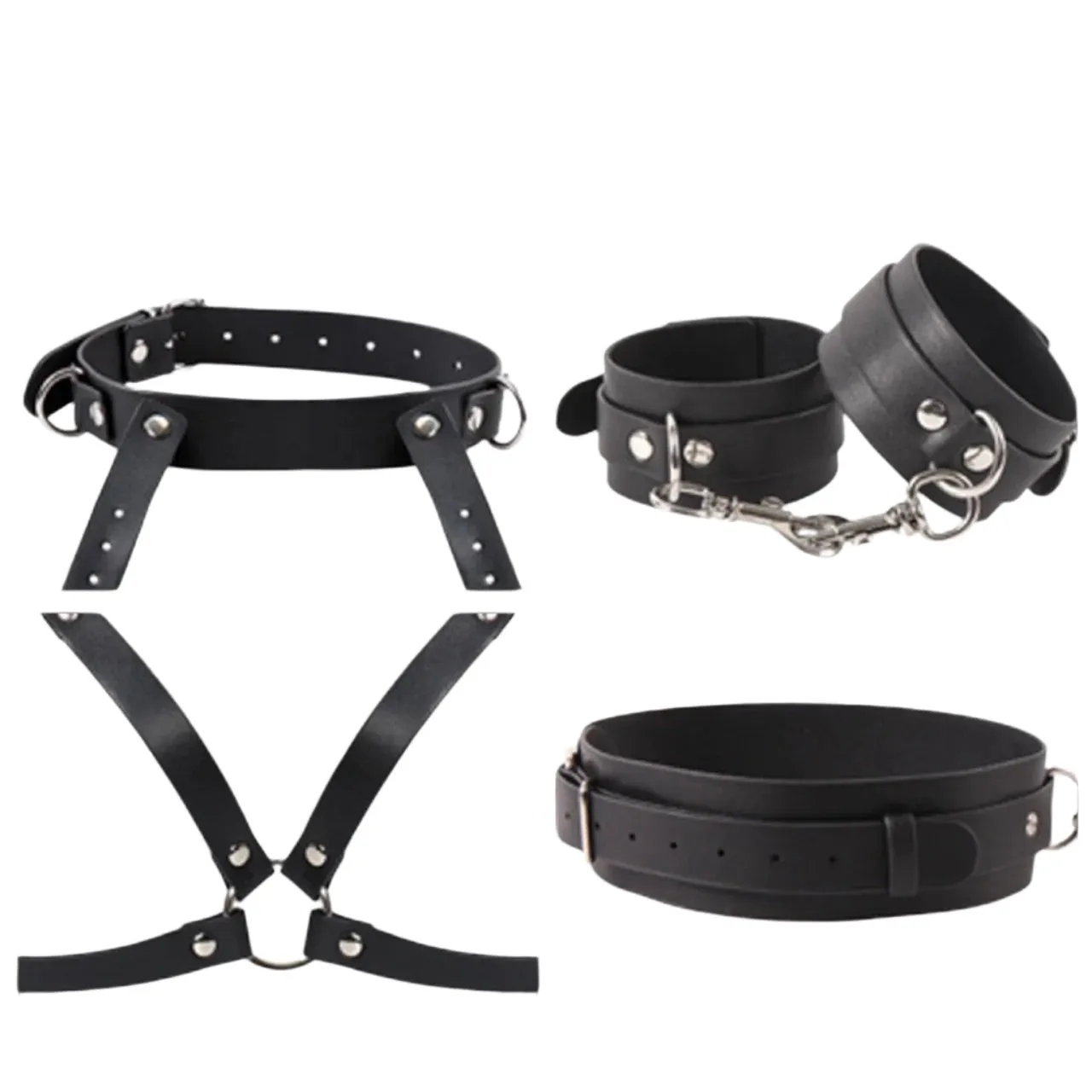 Full Body BDSM Bondage Restraint Harness – Adjustable Kit